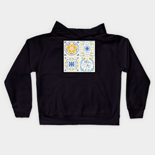 Italian villa tiles Kids Hoodie